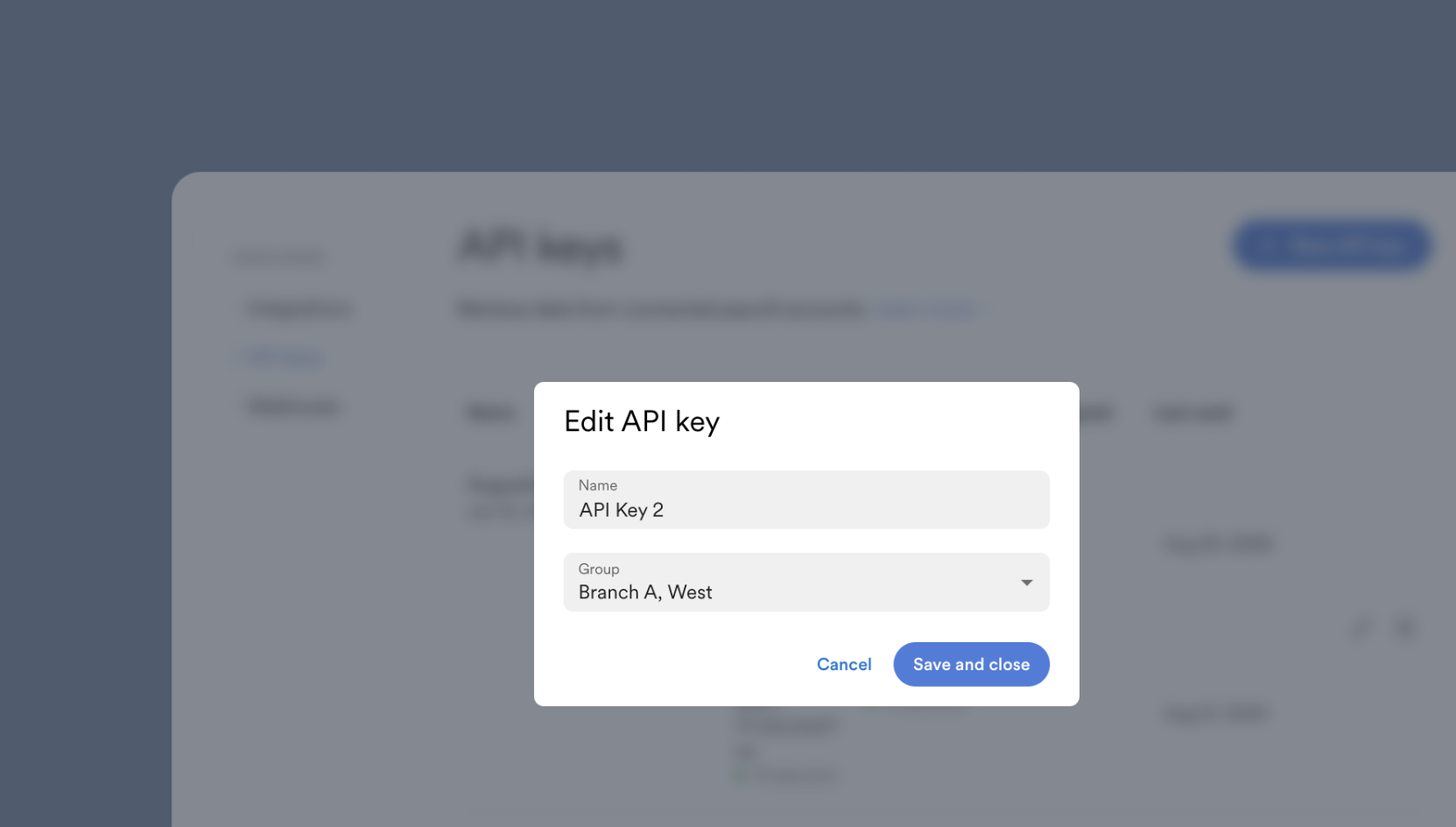 Groups can be assigned to Argyle API keys for use with embedded Link implementations.