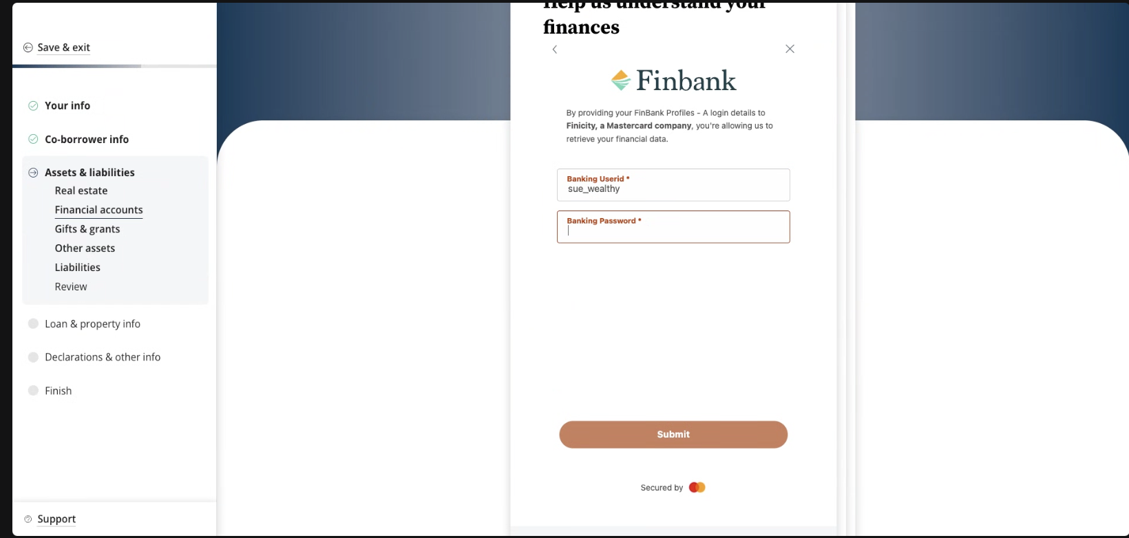 Connect financial accounts through Argyle's integration within nCino.